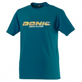 Donic T-shirt Logo (cotton) dark aqua 