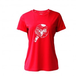 Li-Ning Women's T-Shirt AHSP158-2 red