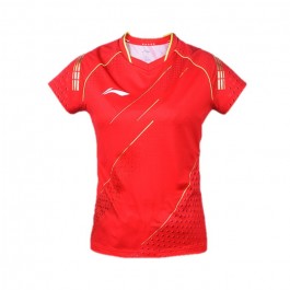 Li-Ning Women's T-Shirt National Team AAYR182-1 red