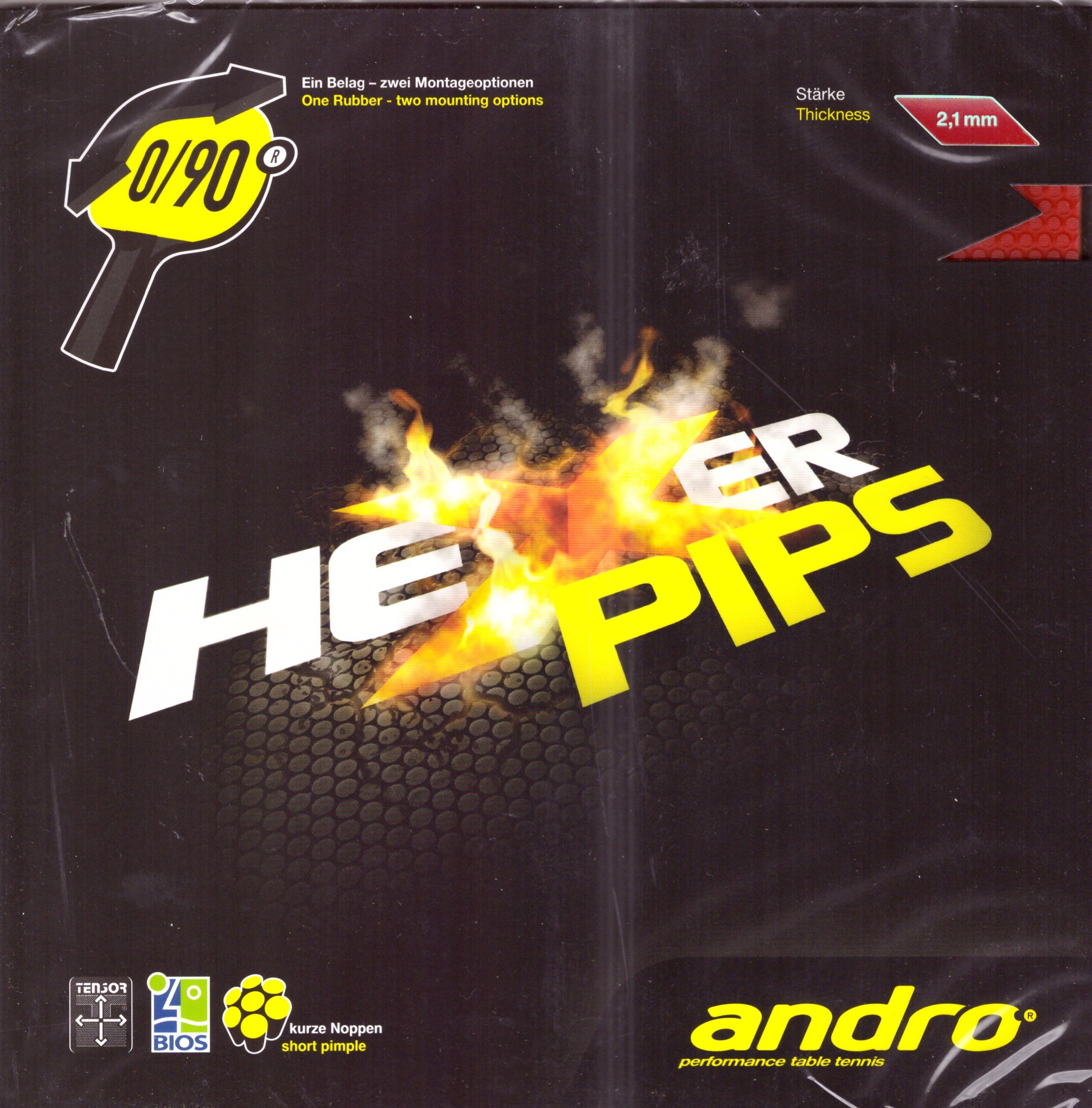 Sale Andro HEXER HD Table Tennis Rubber 