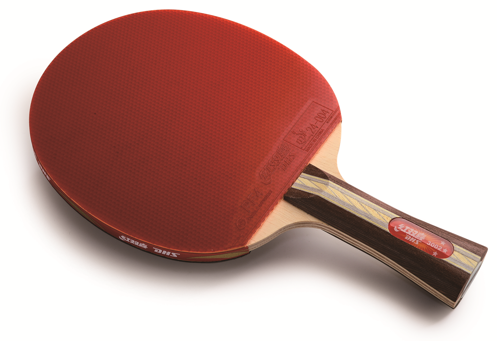 Authentic Pure Wood Blade DHS Racket 3002 FL Table Tennis & Ping Pong Racket 