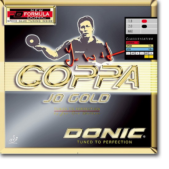 Donic Coppa JO Gold Table Tennis Rubber Sale 