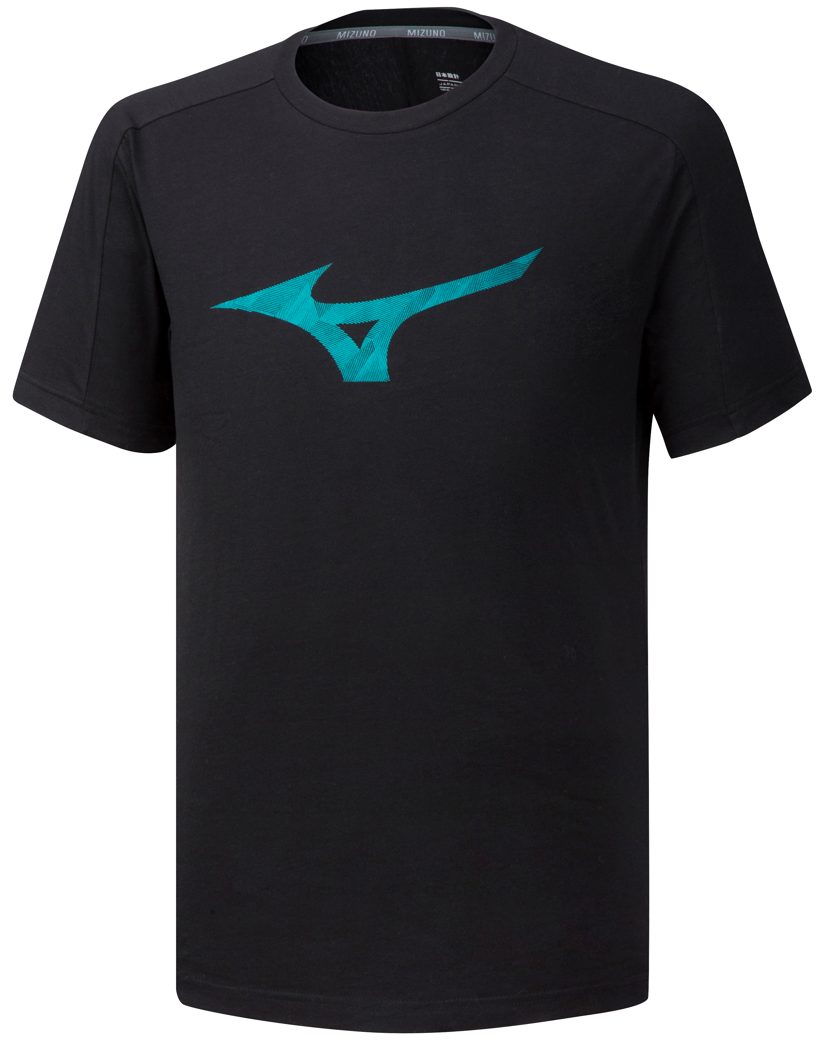 Blue Sports Running Gym Breathable Mizuno Mens RB Logo T Shirt Tee Top 