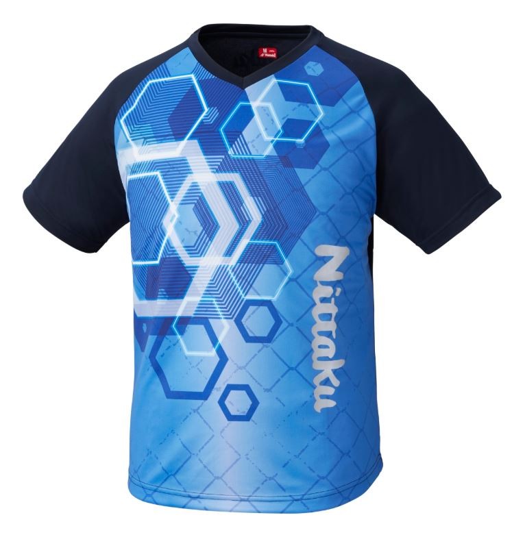 Nittaku T-shirt Sun Sun blue (2092) | Tabletennis11.com (TT11)