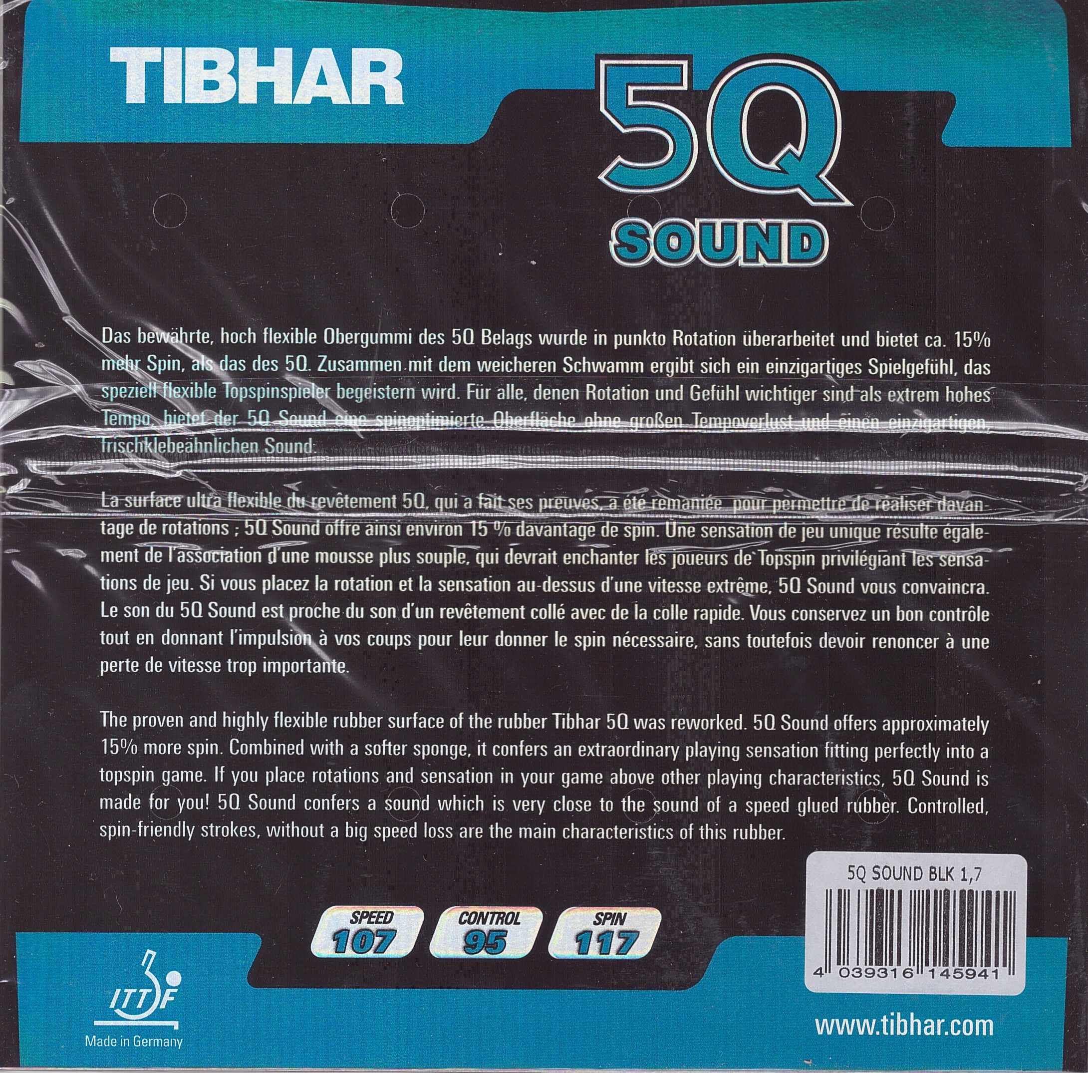 Tibhar 5Q Sound Tabletennis11 (TT11)