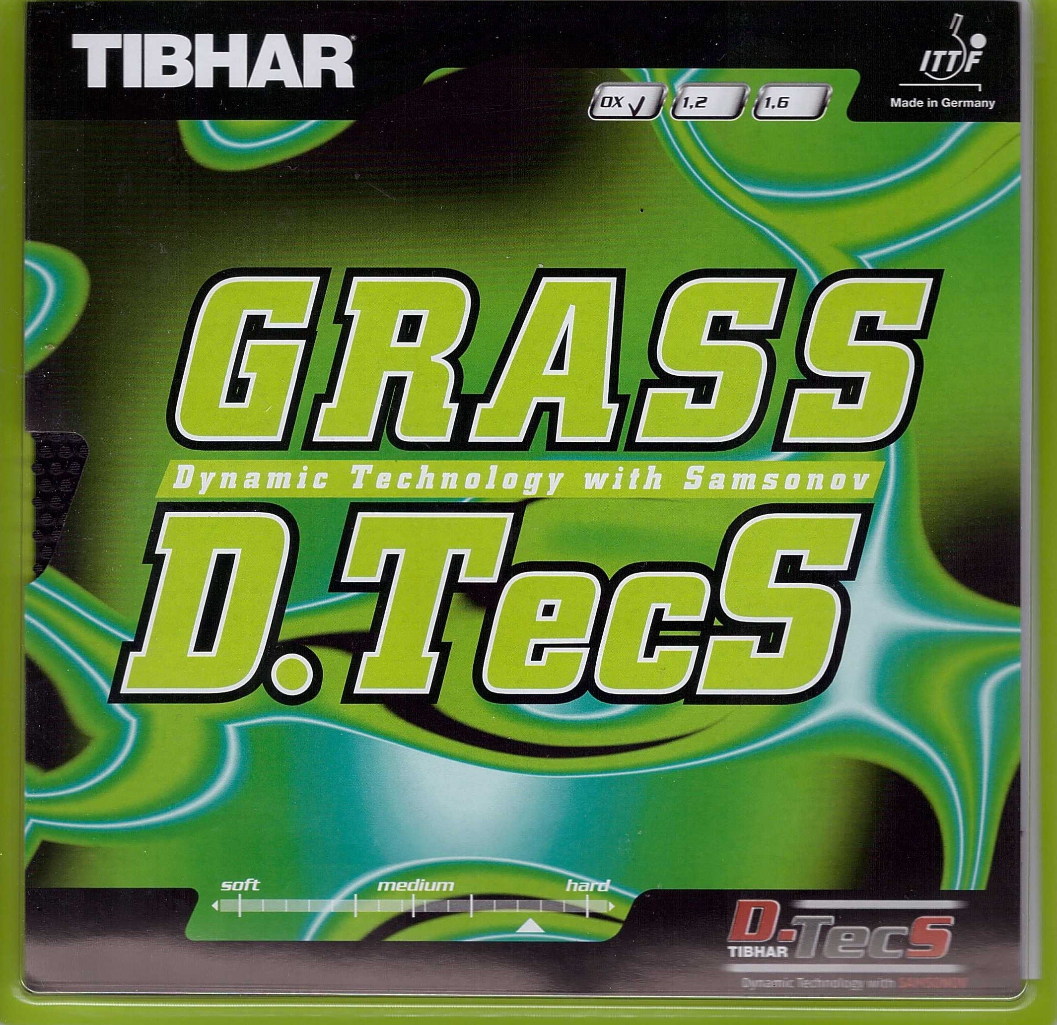 Tibhar Grass D.Tecs OX Revêtement de tennis de table Rouge