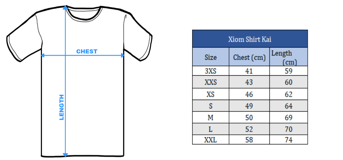 Xiom T-shirt Kai blue/grey | Tabletennis11.com (TT11)