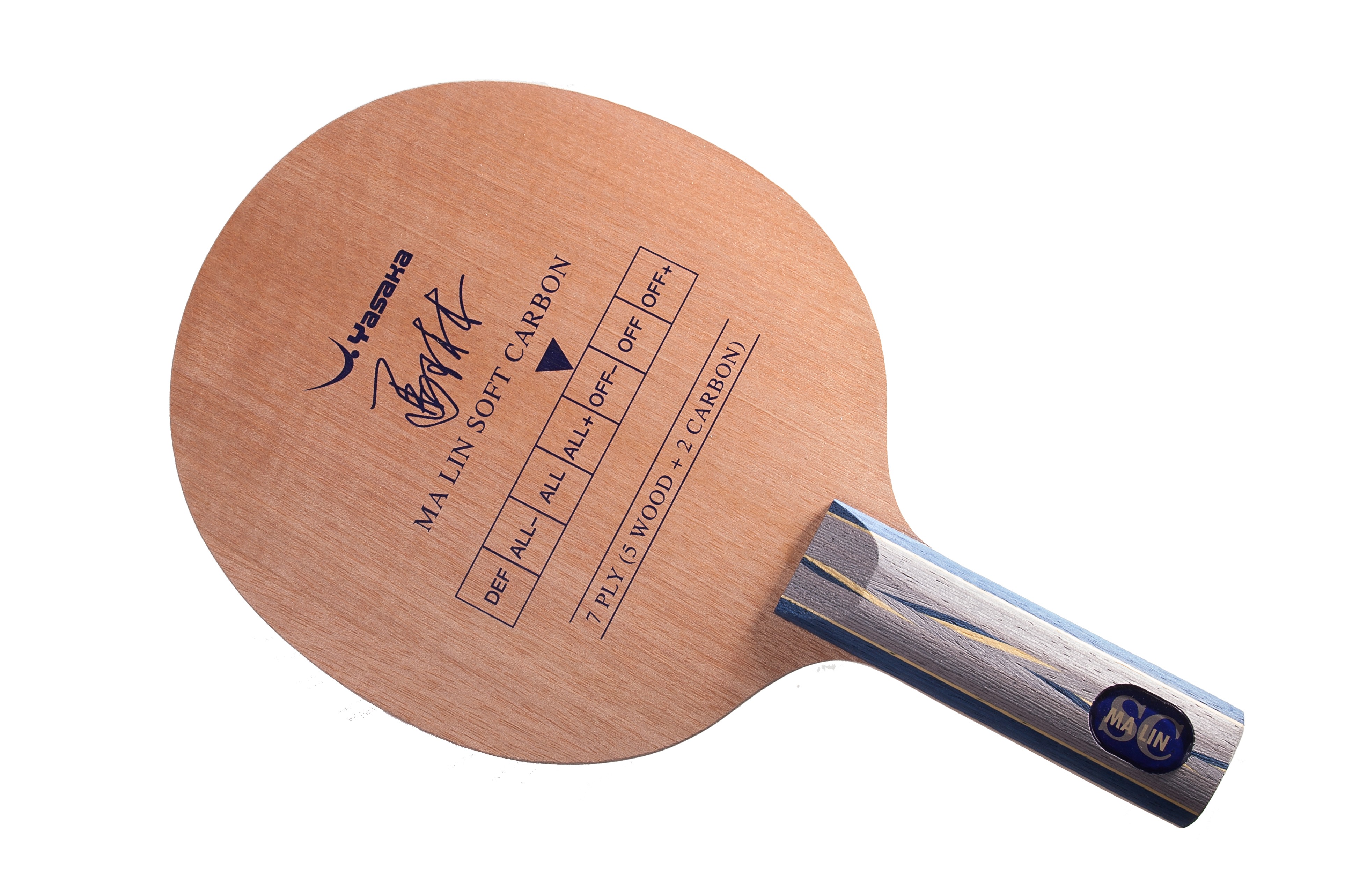 Details about   Yasaka "Ma Lin Soft Carbon" YSC Custom-made Table Tennis Bat w/ TG2 MarkV AD 