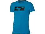 View Table Tennis Clothing Mizuno T-shirt Athletic RB Tee mykonos blue