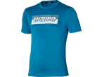 View Table Tennis Clothing Mizuno T-shirt Core Graphic Tee mykonos blue