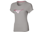 View Table Tennis Clothing Mizuno T-shirt Lady Athletic RB Tee grey melange