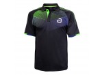 View Table Tennis Clothing Andro Kid's Shirt Avos black/green
