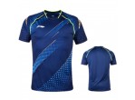 View Table Tennis Clothing Li-Ning T-Shirt AAYR183-2 deep blue