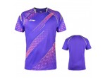 View Table Tennis Clothing Li-Ning T-Shirt AAYR183-3 purple