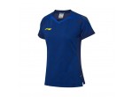 View Table Tennis Clothing Li-Ning Women's T-Shirt National Team AAYQ056-1 blue