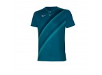 View Table Tennis Clothing Mizuno Shirt Shadow Polo harbor blue