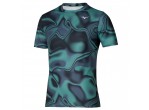 View Table Tennis Clothing Mizuno T-shirt Core Graphic J2GAA510 mineral blue/black