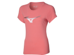 View Table Tennis Clothing Mizuno T-shirt Lady Athletic RB Tee tea rose