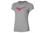 View Table Tennis Clothing Mizuno T-shirt RB Logo Tee Lady's K2GA1803 grey