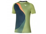 View Table Tennis Clothing Mizuno T-shirt Release Shadow 62GAA501 calliste green