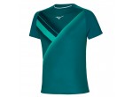 View Table Tennis Clothing Mizuno T-shirt Shadow Graphic Tee harbor blue