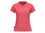 Mizuno Lady T-shirt Athletics RB Tee K2GAC701 Calipso Coral