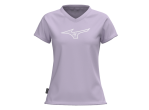 Mizuno Lady T-shirt Athletics RB Tee K2GAC701 Orchid Petal