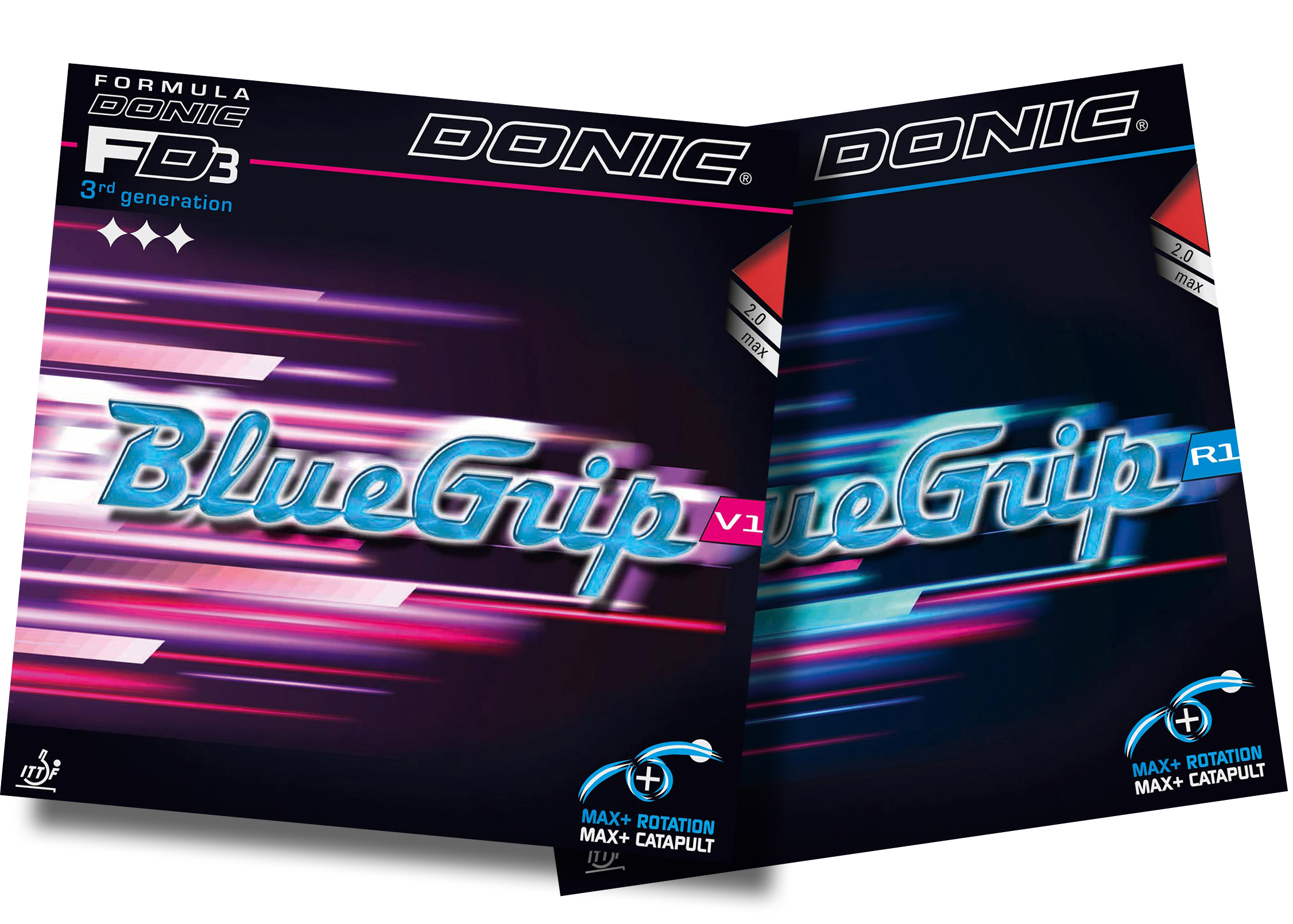 Review: Donic BlueGrip R1 and V1 