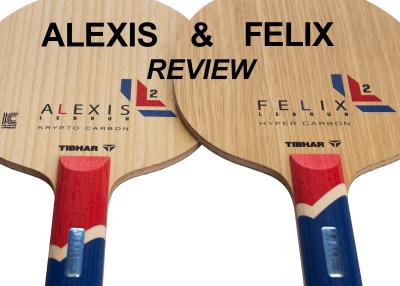 Tibhar Alexis Lebrun Krypto Carbon and Tibhar Felix Lebrun Hyper Carbon blades